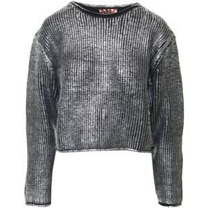 jiná značka MYMO ROCKS svetr s metalickým potiskem* Barva: Černá, Mezinárodní velikost: XL