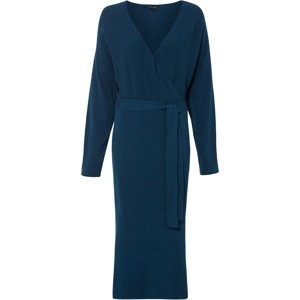 Bonprix BODYFLIRT úpletové šaty Barva: Modrá, Mezinárodní velikost: XXL, EU velikost: 52/54