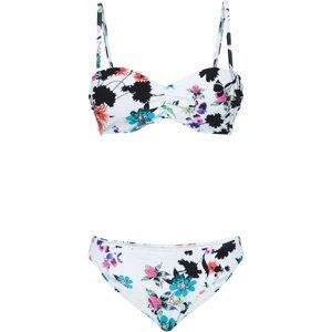 BONPRIX bikiny se vzorem Barva: Bílá, Obvod hrudníku: 70, Košíček: B (36)