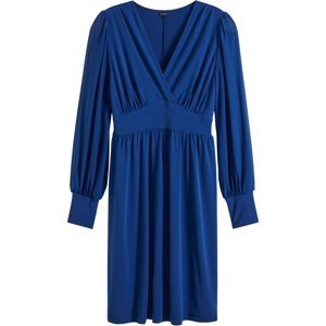 Bonprix BODYFLIRT šaty se síťovanými rukávy Barva: Modrá, Mezinárodní velikost: XL, EU velikost: 48/50