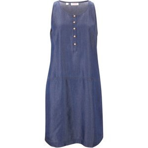 Bonprix JOHN BANER šaty v riflovém vzhledu Barva: Modrá, Mezinárodní velikost: L, EU velikost: 44
