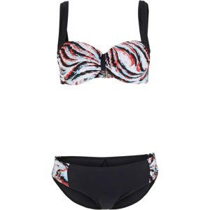 Bonprix BPC SELECTION bikiny se vzorem Barva: Černá, Obvod hrudníku: 80, Košíček: C (40)