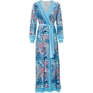 Bonprix BODYFLIRT žerzejové šaty se vzorem Barva: Modrá, Mezinárodní velikost: S, EU velikost: 36/38