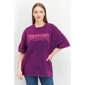 jiná značka DON´T CALL ME JENYFER oversize tričko s potiskem* Barva: Fialová, Mezinárodní velikost: M