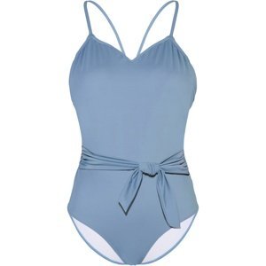 Bonprix BODYFLIRT jednodílné plavky s páskem Barva: Modrá, Mezinárodní velikost: M, EU velikost: 40