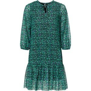 Bonprix RAINBOW šifonové šaty Barva: Zelená, Mezinárodní velikost: M, EU velikost: 40/42