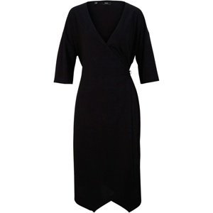 BONPRIX zavinovací šaty s hlubokým výstřihem Barva: Černá, Mezinárodní velikost: XL, EU velikost: 48/50