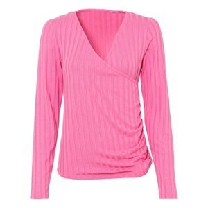 Bonprix BODYFLIRT žebrované tričko Barva: Růžová, Mezinárodní velikost: S, EU velikost: 36/38
