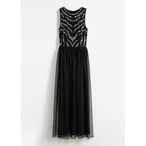 Bonprix BODYFLIRT šaty s aplikací Barva: Černá, Mezinárodní velikost: L, EU velikost: 46