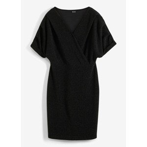 Bonprix BODYFLIRT třpytivé šaty Barva: Černá, Mezinárodní velikost: XL, EU velikost: 48/50