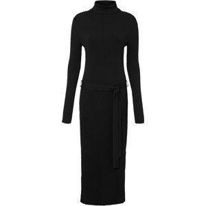 Bonprix BODYFLIRT šaty s páskem Barva: Černá, Mezinárodní velikost: S, EU velikost: 36/38