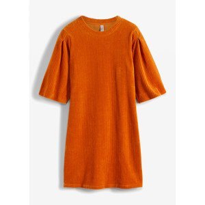 Bonprix RAINBOW žebrované šaty Barva: Hnědá, Mezinárodní velikost: S, EU velikost: 36/38