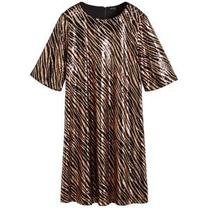 Bonprix BODYFLIRT šaty s pajetkami Barva: Černá, Mezinárodní velikost: XL, EU velikost: 48/50