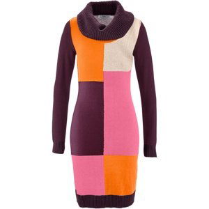 BONPRIX pletené šaty Barva: Fialová, Mezinárodní velikost: XXL, EU velikost: 52/54