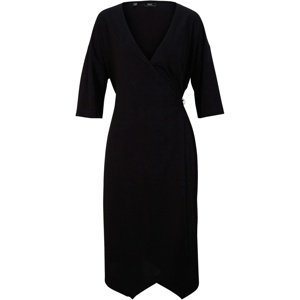 BONPRIX zavinovací šaty s hlubokým výstřihem Barva: Černá, Mezinárodní velikost: L, EU velikost: 44/46