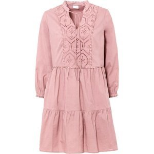 Bonprix BODYFLIRT tunikové šaty s krajkou Barva: Růžová, Mezinárodní velikost: M, EU velikost: 42