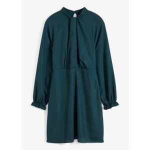 Bonprix BODYFLIRT šaty s uzlem Barva: Zelená, Mezinárodní velikost: M, EU velikost: 40