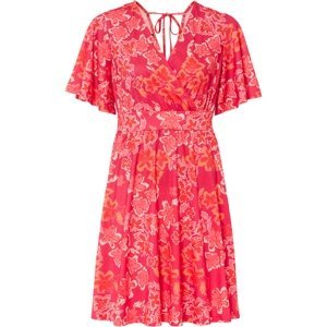 Bonprix BODYFLIRT šaty s květy Barva: Růžová, Mezinárodní velikost: XS, EU velikost: 32/34