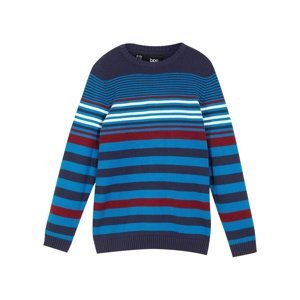 BONPRIX svetr s pruhy Barva: Modrá, Velikost: 176/182