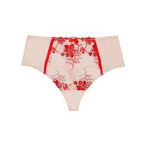 Bonprix BODYFLIRT tanga s krajkou Barva: Růžová, Mezinárodní velikost: M, EU velikost: 40/42