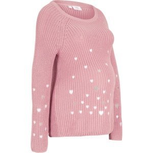 BONPRIX těhotenský svetr Barva: Růžová, Mezinárodní velikost: XL, EU velikost: 48/50