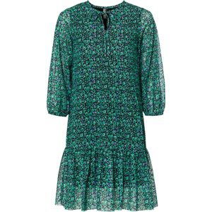 Bonprix RAINBOW šifonové šaty Barva: Zelená, Mezinárodní velikost: L, EU velikost: 44/46