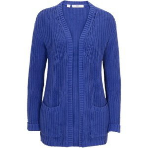 BONPRIX pletený kabátek Barva: Modrá, Mezinárodní velikost: L, EU velikost: 44/46