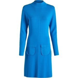 Bonprix BODYFLIRT pletené šaty s kapsami Barva: Modrá, Mezinárodní velikost: S, EU velikost: 36/38