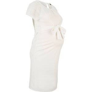 BONPRIX elegantní těhotenské šaty Barva: Bílá, Mezinárodní velikost: L, EU velikost: 44/46