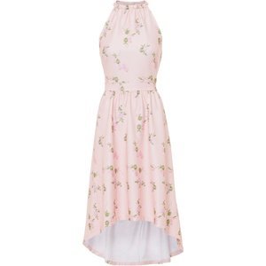Bonprix BODYFLIRT šaty s květy Barva: Růžová, Mezinárodní velikost: L, EU velikost: 44/46