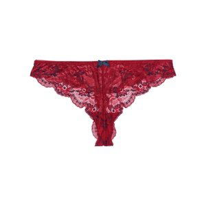 Bonprix BODYFLIRT krajkové kalhotky Barva: Červená, Mezinárodní velikost: XL, EU velikost: 48/50