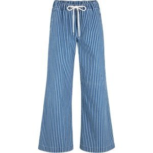 BONPRIX široké kalhoty v riflovém vzhledu Barva: Modrá, Mezinárodní velikost: XL, EU velikost: 50