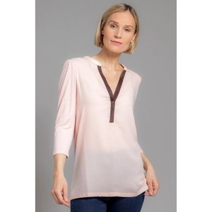 QVC VIA MILANO halenkové tričko Barva: Růžová, Mezinárodní velikost: L, EU velikost: 44