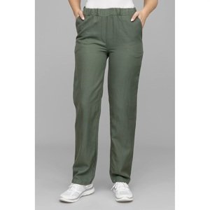 QVC DAWID kalhoty s podílem lnu Barva: Zelená, Mezinárodní velikost: S, EU velikost: 36
