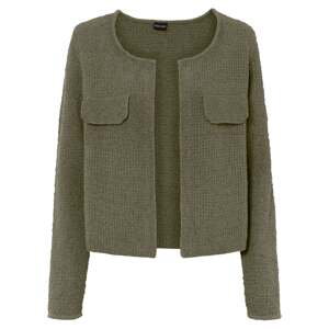 Bonprix BODYFLIRT krátký pletený kabátek Barva: Zelená, Mezinárodní velikost: XS, EU velikost: 32/34