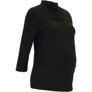 BONPRIX těhotenské tričko s prostřihem Barva: Černá, Mezinárodní velikost: M, EU velikost: 40/42