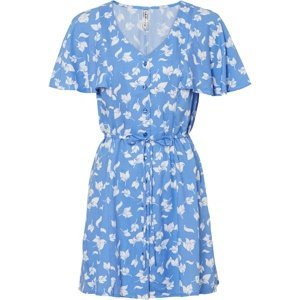 Bonprix RAINBOW šaty s květy Barva: Modrá, Mezinárodní velikost: XXL, EU velikost: 52