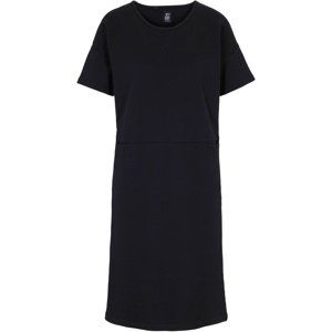 BONPRIX mikinové šaty s krátkým rukávem Barva: Černá, Mezinárodní velikost: S, EU velikost: 36/38