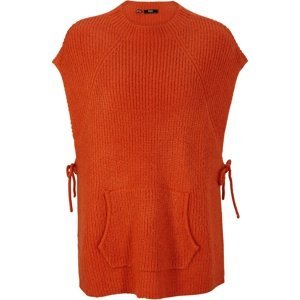 BONPRIX svetr bez rukávů Barva: Oranžová, Mezinárodní velikost: S, EU velikost: 36/38