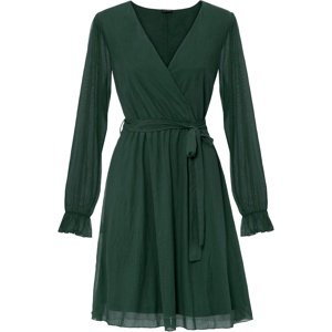Bonprix BODYFLIRT síťované šaty Barva: Zelená, Mezinárodní velikost: XL, EU velikost: 48/50