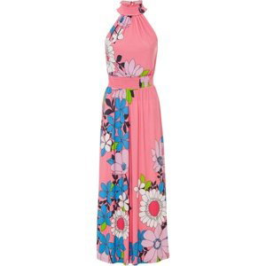 Bonprix BODYFLIRT žerzejové šaty s květy Barva: Růžová, Mezinárodní velikost: S, EU velikost: 36/38