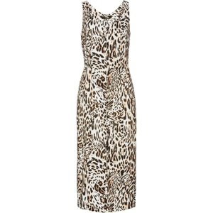 Bonprix BPC SELECTION šaty s leopardím vzorem Barva: Béžová, Mezinárodní velikost: XL, EU velikost: 48
