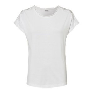 Bonprix BODYFLIRT tričko s krajkou Barva: Bílá, Mezinárodní velikost: XS, EU velikost: 32/34
