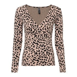 Bonprix RAINBOW tričko s leopardím vzorem Barva: Béžová, Mezinárodní velikost: XL, EU velikost: 48/50