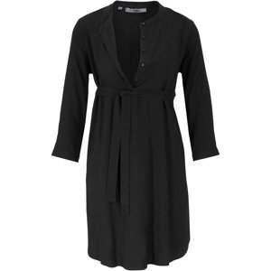 BONPRIX těhotenské šaty s páskem Barva: Černá, Mezinárodní velikost: L, EU velikost: 46