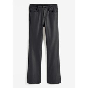 Bonprix RAINBOW kalhoty do zvonu z umělé kůže Barva: Černá, Mezinárodní velikost: M, EU velikost: 42