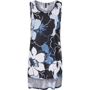 Bonprix BPC SELECTION plážové šaty s květy Barva: Černá, Mezinárodní velikost: M, EU velikost: 40/42