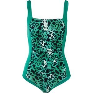 Bonprix BPC SELECTION jednodílné plavky Barva: Zelená, Mezinárodní velikost: XL, EU velikost: 50