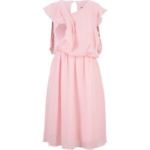 BONPRIX těhotenské šaty z šifónu Barva: Růžová, Mezinárodní velikost: S, EU velikost: 36/38