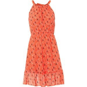 Bonprix BODYFLIRT síťované šaty se vzorem Barva: Oranžová, Mezinárodní velikost: XL, EU velikost: 48/50